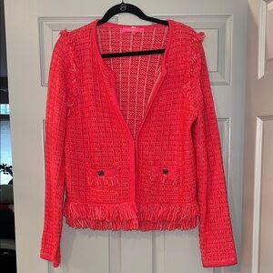 Lilly Pulitzer Vibrant Pink Textured Blazer